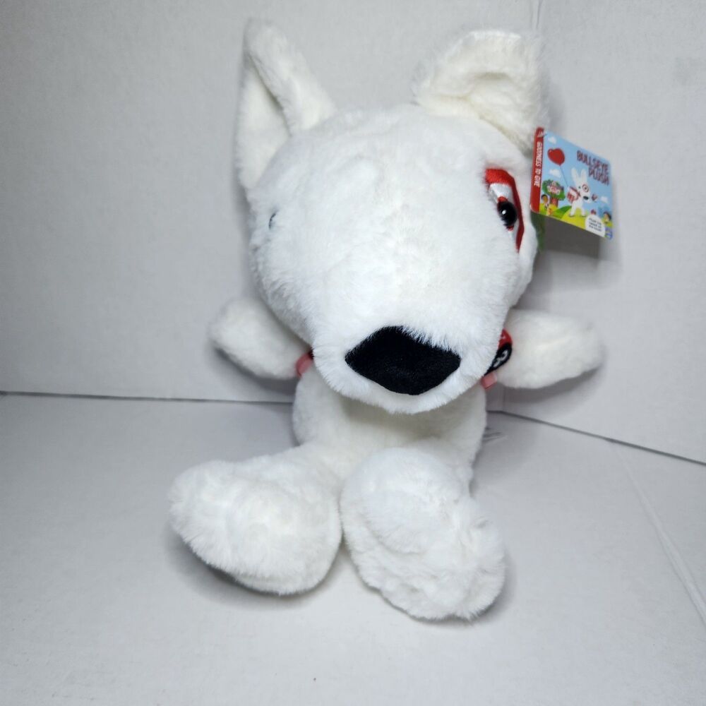 Target 10” White Bullseye Plush Dog Exclusive 2023 Backpack Lady Bug NWT